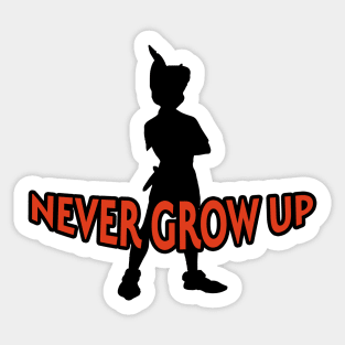 Peter Pan - Never Grow Up Sticker